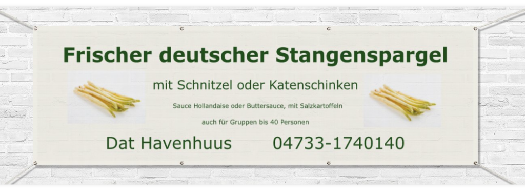 Spargelbanner