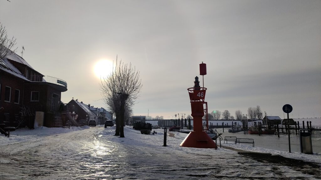 Fedderwardersiel im Winter