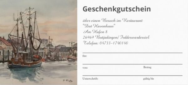 Gutschein Havenhuus
