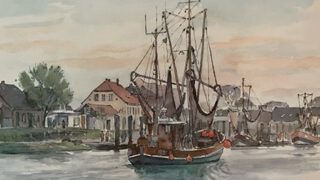 Gemälde Hafen Fedderwardersiel